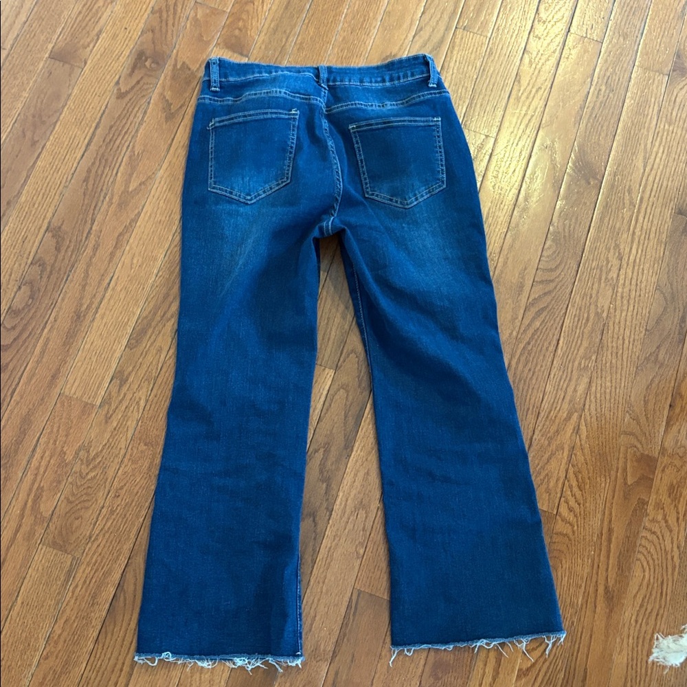 Women's High Waisted Crop Flare Jeans Size 8 - Picture 5 of 6